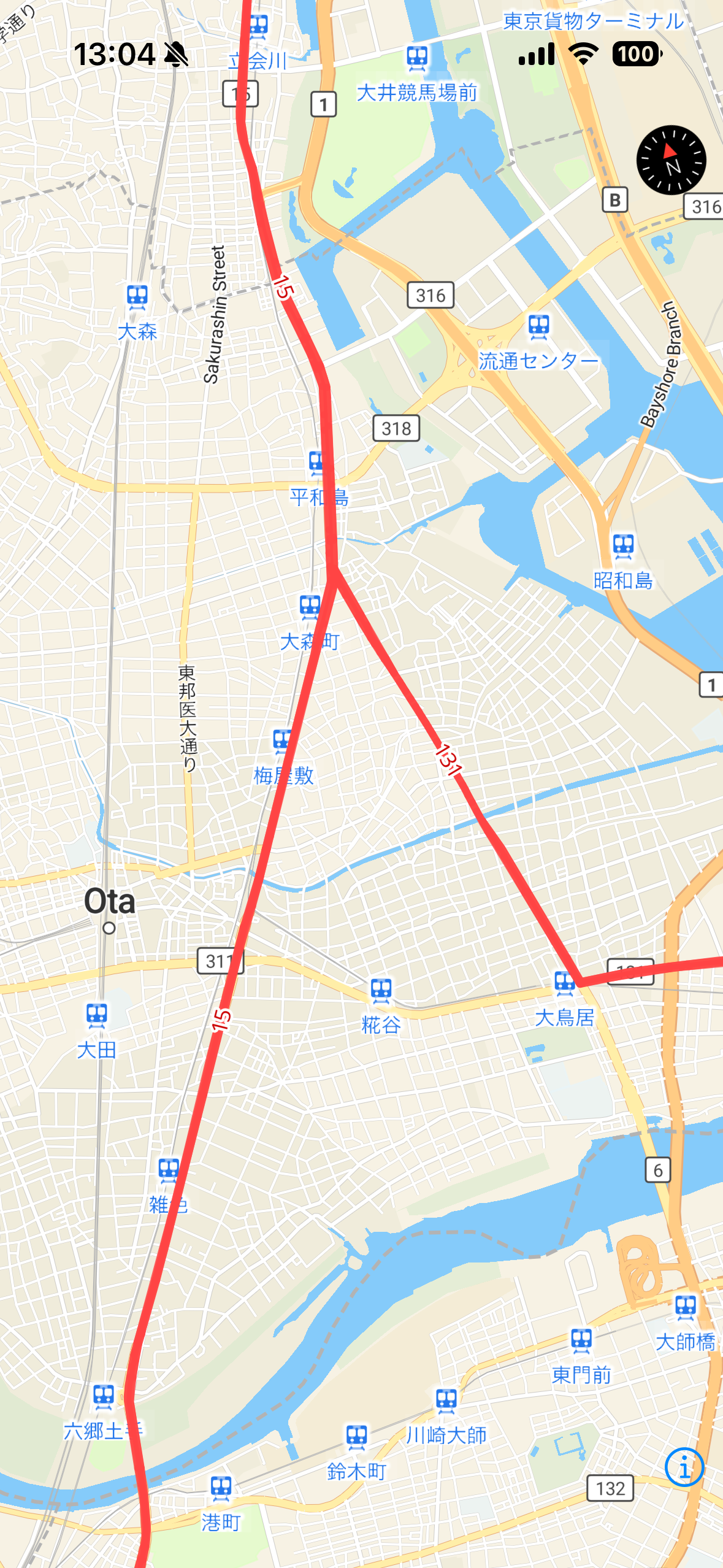ひとまず出来上がった『スマホ地図アプリ』